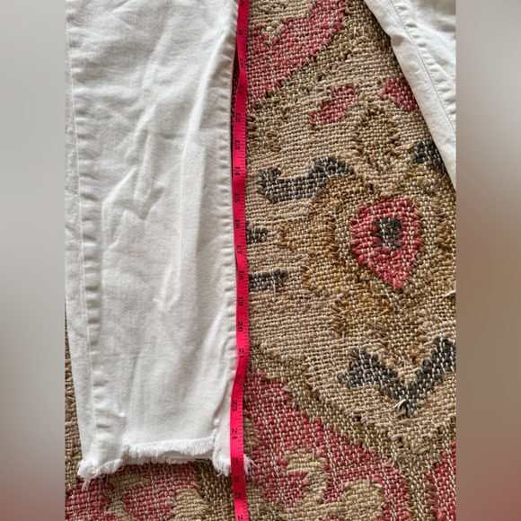 FRAME Le High Straight White Fray Jeans Size 28 - Picture 13 of 15